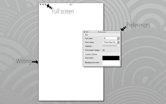 Zen writing software
